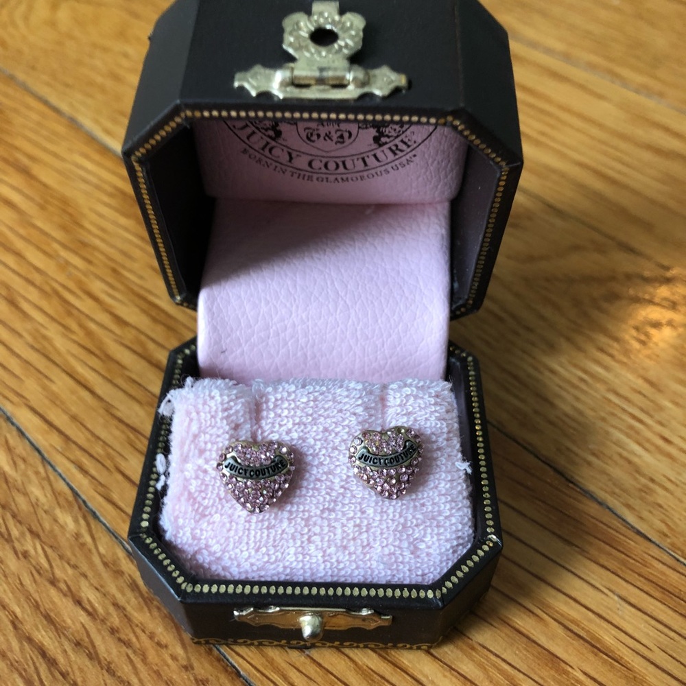 Juicy Couture Heart Stud Earrings